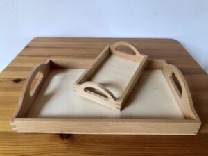 Holztabletts klein und groß